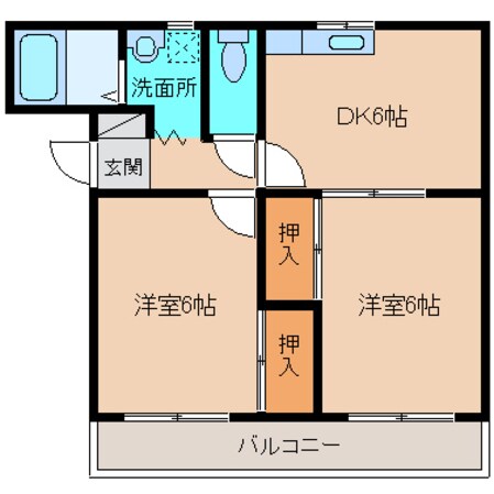 シャルム吉永の物件間取画像